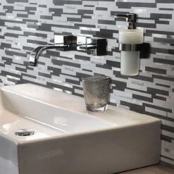 Bond Tile Easy Luxe Metalway Gray 11.81 In. X 11.81 In. SPC Peel And Stick Tile (0.96 Sq. Ft. / Sheet) -Best Flooring Store 01e6736e 1915 472a b638 cdd63cac1441.1485a04735da7f2454c13b50697f4dce 1800x1800