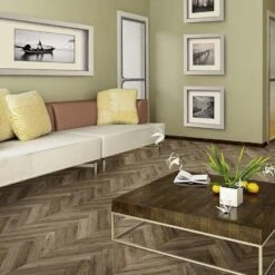 Congoleum AirStep Advantage Wonder 12-ft W Cut-to-Length Dandelion Puff Wood Look Low-Gloss Finish Sheet Vinyl