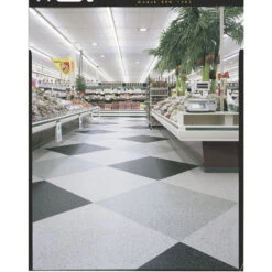 Armstrong Flooring Safety Zone 45-Piece Slate Black Commercial VCT Tile