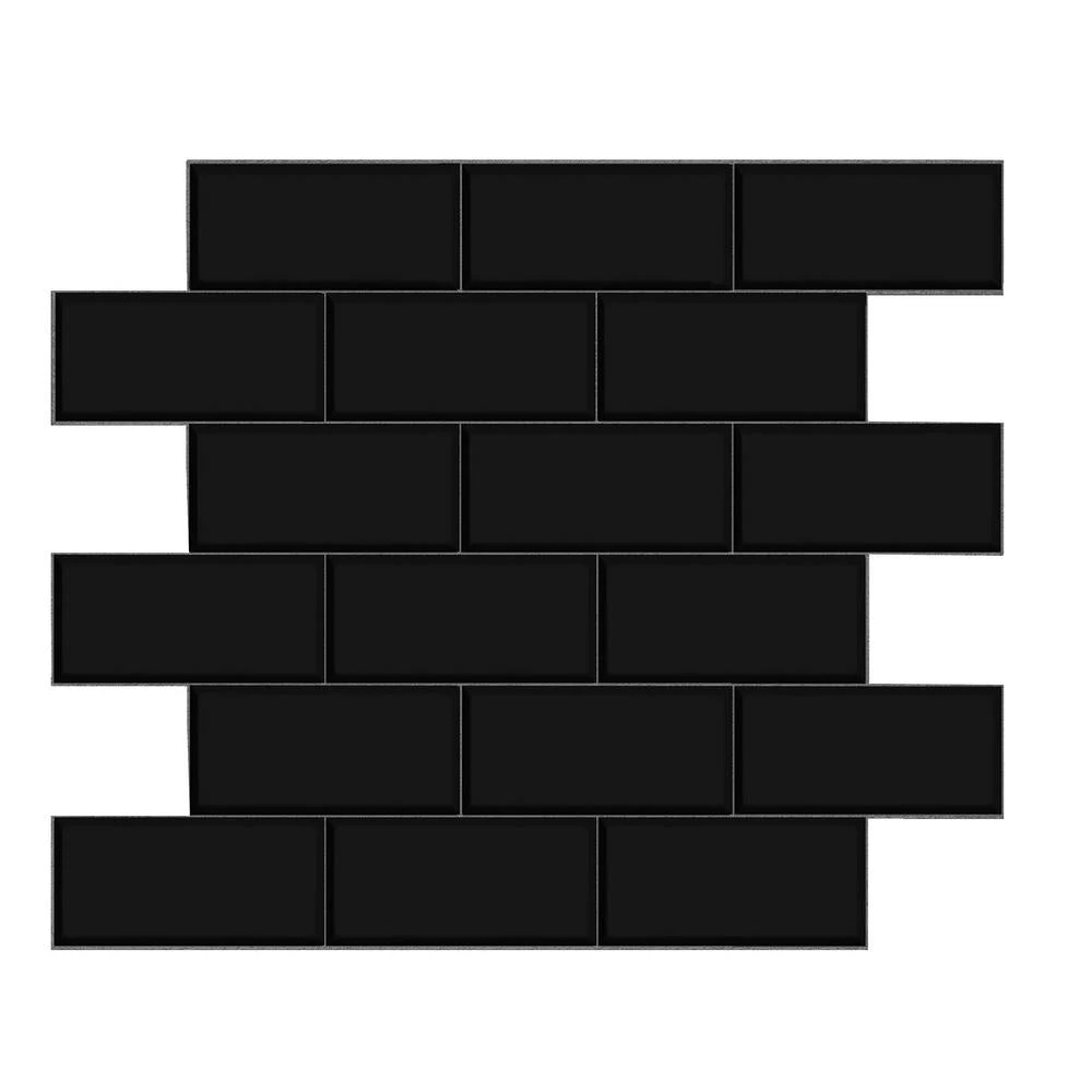 DIP Light Travertine Subway Tile 12 In. X 12 In. Self-Adhesive PVC Backsplash 7 DIP Light Travertine Subway Tile 12 In. X 12 In. Self-Adhesive PVC Backsplash - Image 7