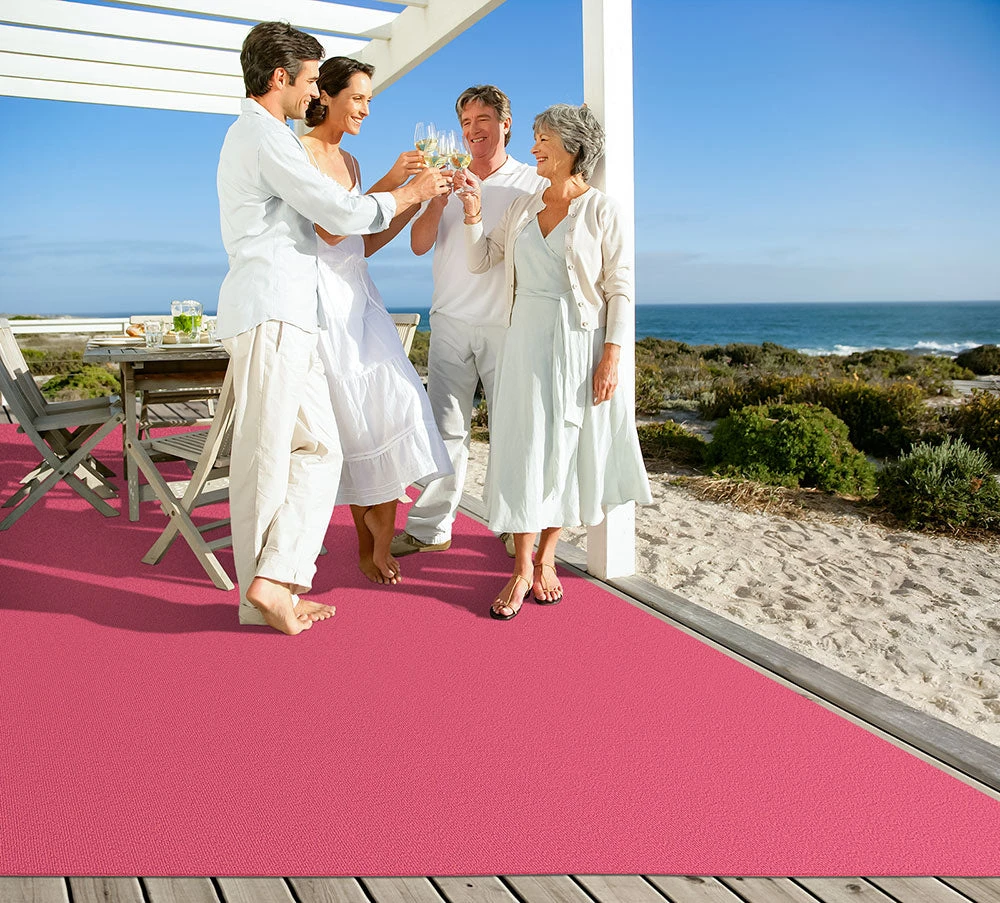 Indoor/Outdoor Carpet With Rubber Marine Backing - Pink 6' X 10' - Several Sizes Available - Carpet Flooring For Patio, Porch, Deck, Boat, Basement Or Garage 6 Indoor/Outdoor Carpet With Rubber Marine Backing - Pink 6' X 10' - Several Sizes Available - Carpet Flooring For Patio, Porch, Deck, Boat, Basement Or Garage - Image 6