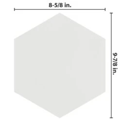 Merola Tile Textile Hex White 8-5/8 In. X 9-7/8 In. Porcelain Floor And Wall Tile (11.56 Sq. Ft. / Case) 22 Merola Tile Textile Hex White 8-5/8 In. X 9-7/8 In. Porcelain Floor And Wall Tile (11.56 Sq. Ft. / Case) -Best Flooring Store 08459766baa8ee50d377450e68a46b9c 1800x1800