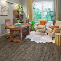 Congoleum ArmorCore Pro UR Wood Ridge 12-ft W Cut-to-Length Rainy Evening Wood Look Low-Gloss Finish Sheet Vinyl
