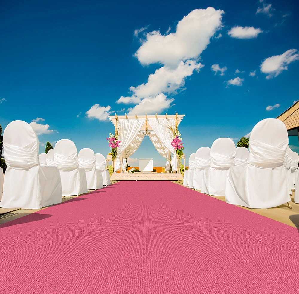 Indoor/Outdoor Carpet With Rubber Marine Backing - Pink 6' X 10' - Several Sizes Available - Carpet Flooring For Patio, Porch, Deck, Boat, Basement Or Garage 4 Indoor/Outdoor Carpet With Rubber Marine Backing - Pink 6' X 10' - Several Sizes Available - Carpet Flooring For Patio, Porch, Deck, Boat, Basement Or Garage - Image 4