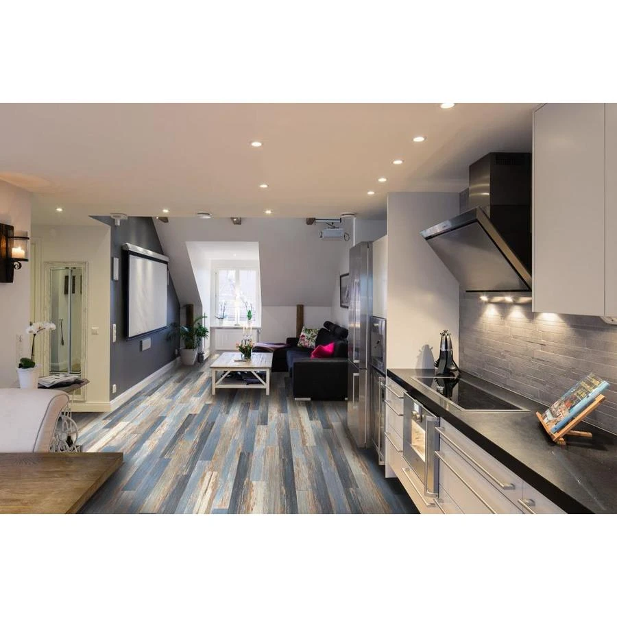 Deco Products Colors 20-Piece 6-in X 36-in Old Blue Sea Mixed Luxury Vinyl Plank Flooring 3 Deco Products Colors 20-Piece 6-in X 36-in Old Blue Sea Mixed Luxury Vinyl Plank Flooring - Image 3