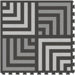 Perfection Floor Tile Geo Collection Azulejo/Satin 20-in X 20-in Water Resistant Interlocking Luxury Flooring (16.7-sq Ft) -Best Flooring Store 14863916 6c88224d 3b00 4123 a62b 4f83ae3ab673 1800x1800