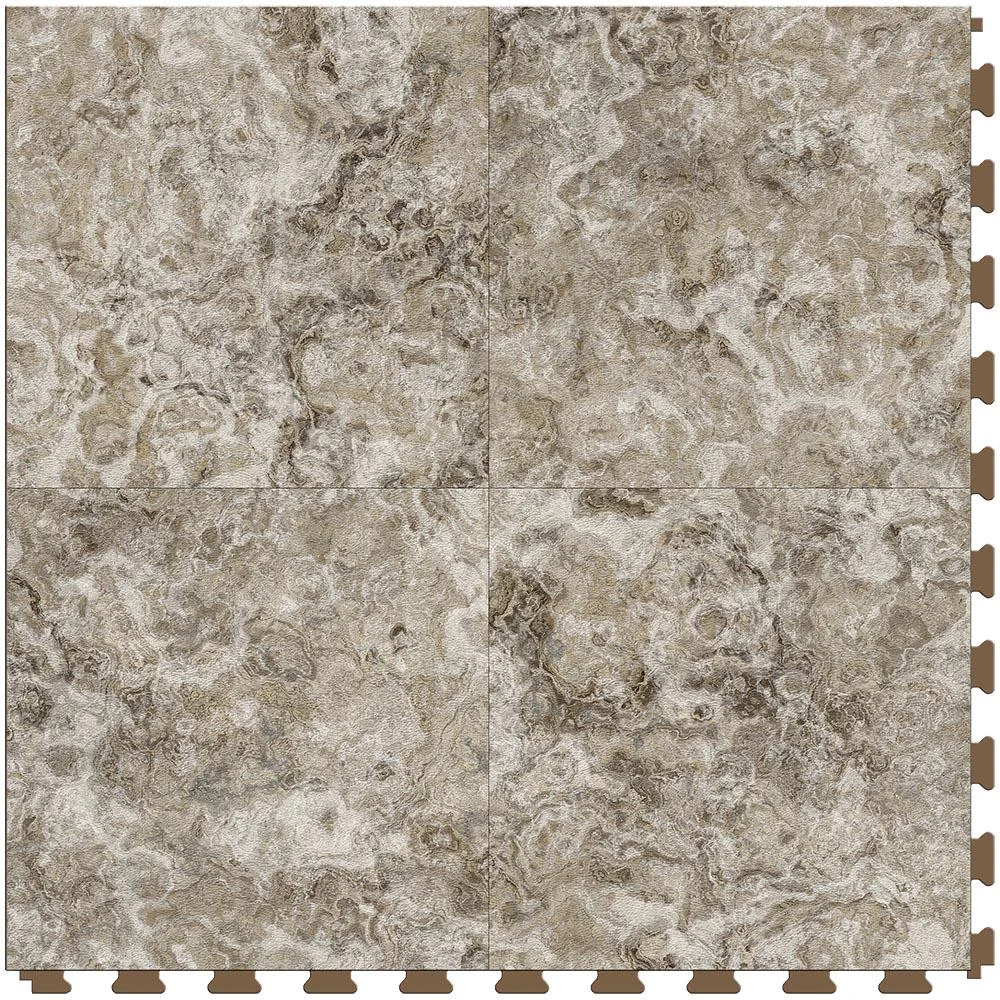 Perfection Floor Tile Breccia Collection Breccia Crema/Satin 20-in X 20-in Water Resistant Interlocking Luxury Flooring (16.7-sq Ft) 1 Perfection Floor Tile Breccia Collection Breccia Crema/Satin 20-in X 20-in Water Resistant Interlocking Luxury Flooring (16.7-sq Ft)