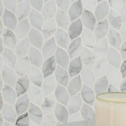 MSI Calacatta Blanco 12 In. X 13 In. X 10mm Polished Marble Mesh-Mounted Mosaic Tile (10.80 Sq. Ft./case) 20 MSI Calacatta Blanco 12 In. X 13 In. X 10mm Polished Marble Mesh-Mounted Mosaic Tile (10.80 Sq. Ft./case) -Best Flooring Store 14e2edc9425b705529bc431712a1c5d6 1800x1800