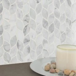MSI Calacatta Blanco 12 In. X 13 In. X 10mm Polished Marble Mesh-Mounted Mosaic Tile (10.80 Sq. Ft./case) 14 MSI Calacatta Blanco 12 In. X 13 In. X 10mm Polished Marble Mesh-Mounted Mosaic Tile (10.80 Sq. Ft./case) -Best Flooring Store 18f53a9b7983ca2b072d1b5a8abb807d 1800x1800