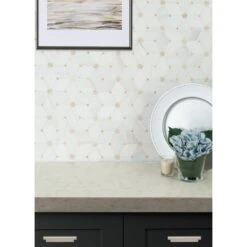 MSI Cecily 10.83 In. X 12.6 In. X 10mm Polished Marble Mesh-Mounted Mosaic Tile (9.5 Sq. Ft./case) -Best Flooring Store 1bf14da4e6a3a9c2a557559cb73cbd1b 1800x1800