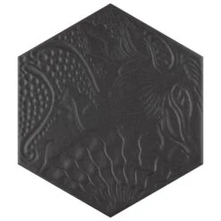 Merola Tile Gaudi Hex Black 8-5/8 In. X 9-7/8 In. Porcelain Floor And Wall Tile (11.56 Sq. Ft. / Case) -Best Flooring Store 1d3e90976942e4078844147e186da3ea 1800x1800