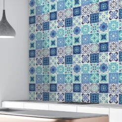Walplus Peel And Stick Wall Tile Sticker Kitchen Bathroom Backsplash Splashback Tile Paint Stick On Tile Daliah Blue And Turquoise Mediterranean -Best Flooring Store 25177095 2e3c 404a b561 65f0bea34190.31d70a19082e7749528886b0af95b98e 1800x1800