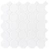 Daltile Matte White Octagon Dot 12 In. X 12 In. X 6mm Ceramic Mosaic Floor And Wall Tile (1 Sq. Ft. / Piece)