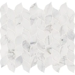 MSI Calacatta Blanco 12 In. X 13 In. X 10mm Polished Marble Mesh-Mounted Mosaic Tile (10.80 Sq. Ft./case) 17 MSI Calacatta Blanco 12 In. X 13 In. X 10mm Polished Marble Mesh-Mounted Mosaic Tile (10.80 Sq. Ft./case) -Best Flooring Store 261db925ce72144ab30304642fabc056 1800x1800