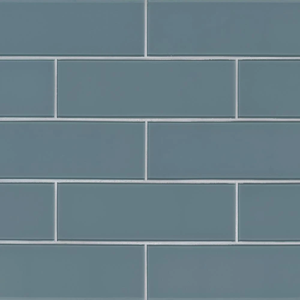 MSI Harbor 4 In. X 12 In. Textured Glass Gray Subway Tile (5 Sq. Ft. / Case) 1 MSI Harbor 4 In. X 12 In. Textured Glass Gray Subway Tile (5 Sq. Ft. / Case)