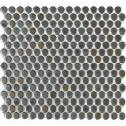 MSI Penny Round Nero 12.32 In. X 11.38 In. X 6mm Matte Porcelain Mesh-Mounted Mosaic Tile (14.4 Sq. Ft./case) -Best Flooring Store 2ed520db07f8c54b3a3e2bb69a1438d6 1800x1800