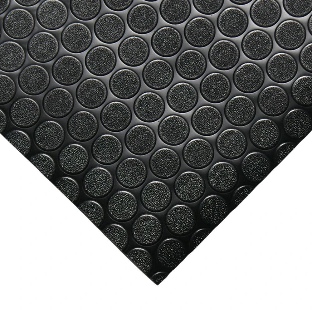 Rubber-Cal Coin Grip 4 Ft. X 20 Ft. Dark Grey Commercial Grade PVC Flooring 3 Rubber-Cal Coin Grip 4 Ft. X 20 Ft. Dark Grey Commercial Grade PVC Flooring - Image 3
