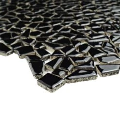 SomerTile 11.25" X 11.25" Dizzy Glossy Black Ceramic Mosaic Floor And Wall Tile (10 Tiles/ 8.98 Sqft.) -Best Flooring Store 3d17aef9 c5ab 48db 8f1e 5023a52f10d5 1.60f24f4f7ad98cd16055261159b34b88 1800x1800