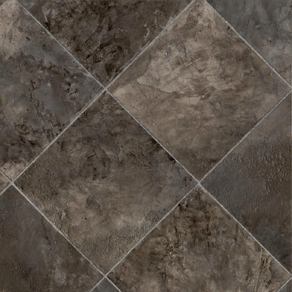 IVC Marina Grey Tile Residential Vinyl Sheet, Sold By 13.2 Ft. Wide X Custom Length 1 IVC Marina Grey Tile Residential Vinyl Sheet, Sold By 13.2 Ft. Wide X Custom Length