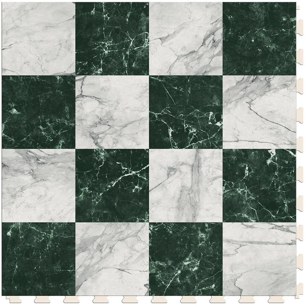 Perfection Floor Tile SodaPop Shoppe Green Marble (16) 20-in X 20-in Water Resistant Interlocking Luxury Flooring (16.7-sq Ft) 1 Perfection Floor Tile SodaPop Shoppe Green Marble (16) 20-in X 20-in Water Resistant Interlocking Luxury Flooring (16.7-sq Ft)