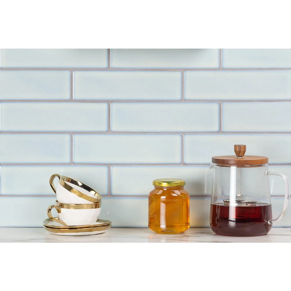 Ivy Hill Tile Vintage Light Blue 2.5 In. X 9 In. Ceramic Wall Tile (20-Piece) (3.12 Sq. Ft. / Box) 3 Ivy Hill Tile Vintage Light Blue 2.5 In. X 9 In. Ceramic Wall Tile (20-Piece) (3.12 Sq. Ft. / Box) - Image 3