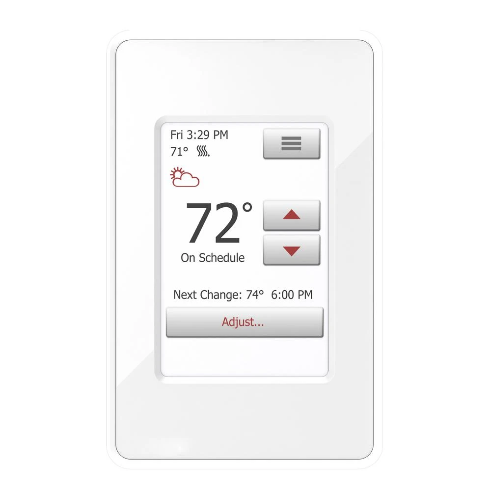WarmlyYours NSpire Touch Programmable Thermostat With Floor Sensor 1 WarmlyYours NSpire Touch Programmable Thermostat With Floor Sensor