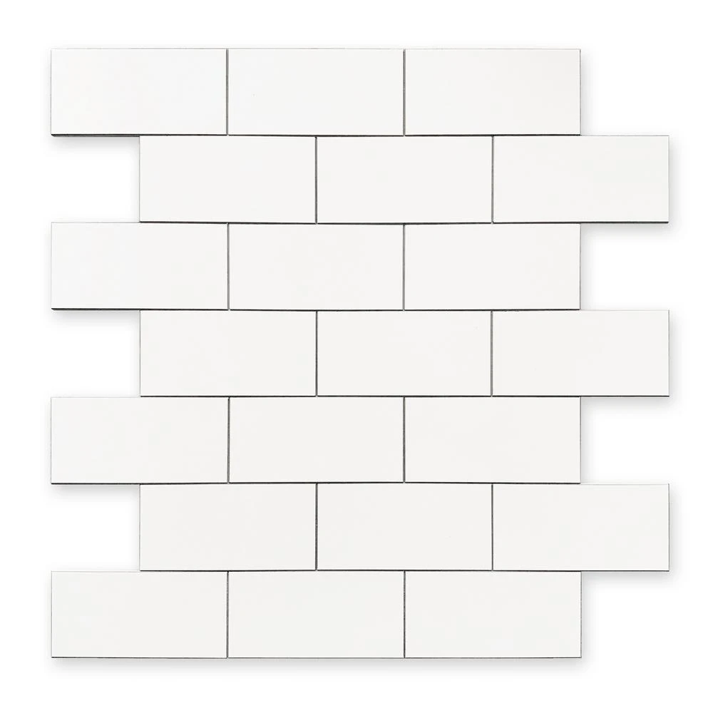 DIP Light Travertine Subway Tile 12 In. X 12 In. Self-Adhesive PVC Backsplash 8 DIP Light Travertine Subway Tile 12 In. X 12 In. Self-Adhesive PVC Backsplash - Image 8