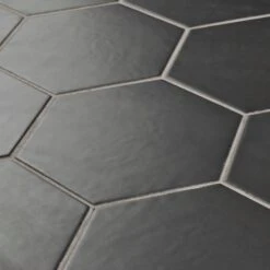 Merola Tile Hexatile Matte Nero 7 In. X 8 In. Porcelain Floor And Wall Tile (7.67 Sq. Ft./case) -Best Flooring Store 4b70594c619ba13a77761b3afd9d6004 1800x1800