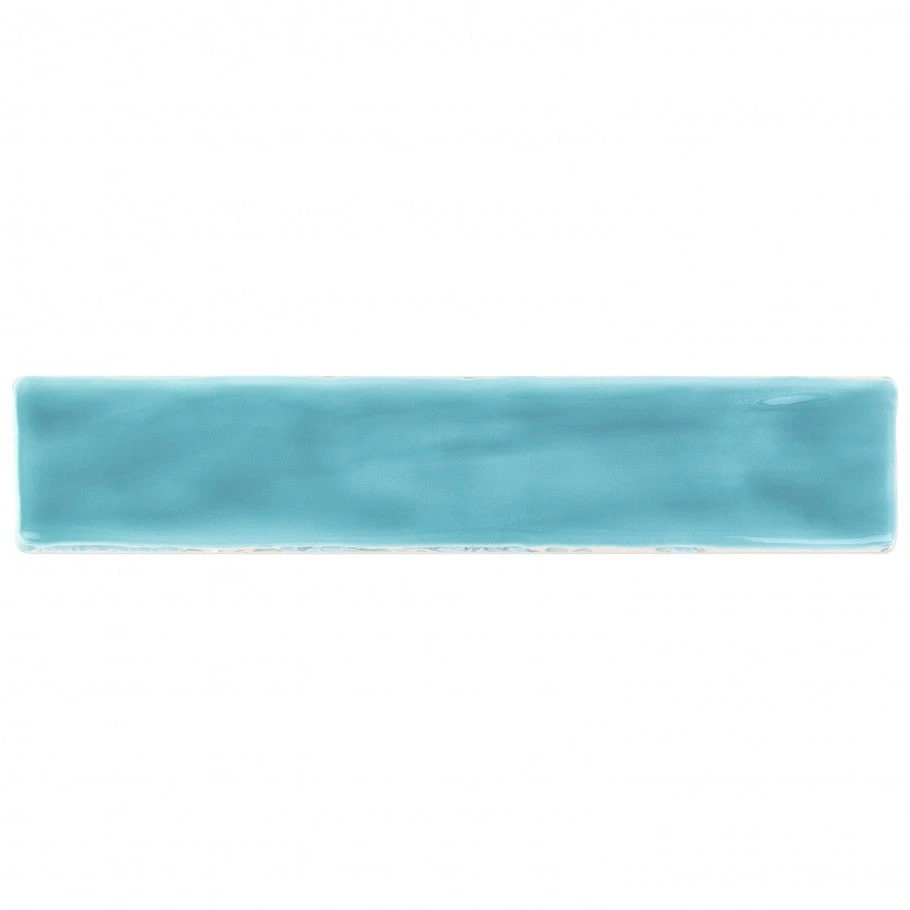 Brookline Turquoise 2 In. X 10 In. Polished Ceramic Subway Wall Tile (40 Pieces / 5.38 Sq. Ft. / Box) 4 Brookline Turquoise 2 In. X 10 In. Polished Ceramic Subway Wall Tile (40 Pieces / 5.38 Sq. Ft. / Box) - Image 4