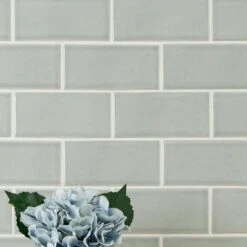 MSI Morning Fog 3 In. X 6 In. Handcrafted Glossy Ceramic Gray Subway Tile (1 Sq. Ft. / Case) -Best Flooring Store 58598194f9c48d0df64075e3e779ce2f 1800x1800