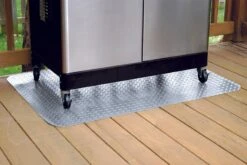 G-Floor Grill Mat, 47" X 32", Diamond Tread, Metallic Silver