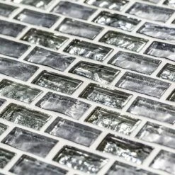 Jeffrey Court Treasure Bell Grey 11-7/8 In. X 12 In. X 8 Mm Interlocking Textured Glass Mosaic Tile -Best Flooring Store 5ce55b11834b6de10e84190565d4a0f7 1800x1800