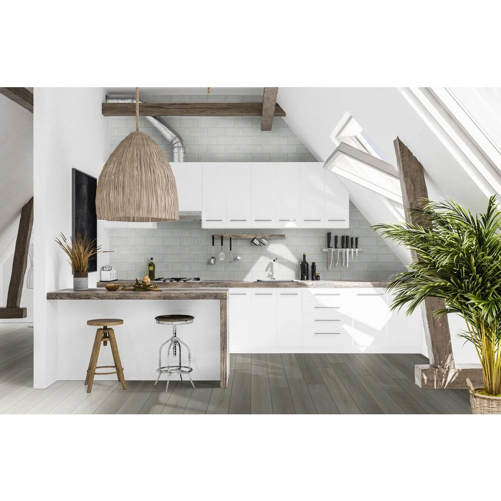 MSI Retro Blanco Inverted Beveled 3 In. X 6 In. Glossy Ceramic White Subway Tile (11 Sq. Ft./case) 2 MSI Retro Blanco Inverted Beveled 3 In. X 6 In. Glossy Ceramic White Subway Tile (11 Sq. Ft./case) - Image 2