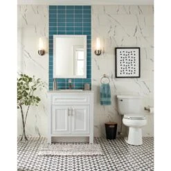 Jeffrey Court Caribbean Water Blue 3 In. X 6 In. Glossy Glass Wall Tile (1 Sq. Ft. / Pack) -Best Flooring Store 688139801c656a032e6cfec35175e7bc 1800x1800