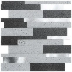 Bond Tile Easy Luxe Metalway Gray 11.81 In. X 11.81 In. SPC Peel And Stick Tile (0.96 Sq. Ft. / Sheet) -Best Flooring Store 6c281736 7fa3 4746 abda 55b1cb8e62db.76c78103e520663eeb0f5b9b00fcf3e3 1800x1800