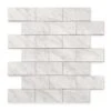 DIP Light Travertine Subway Tile 12 In. X 12 In. Self-Adhesive PVC Backsplash