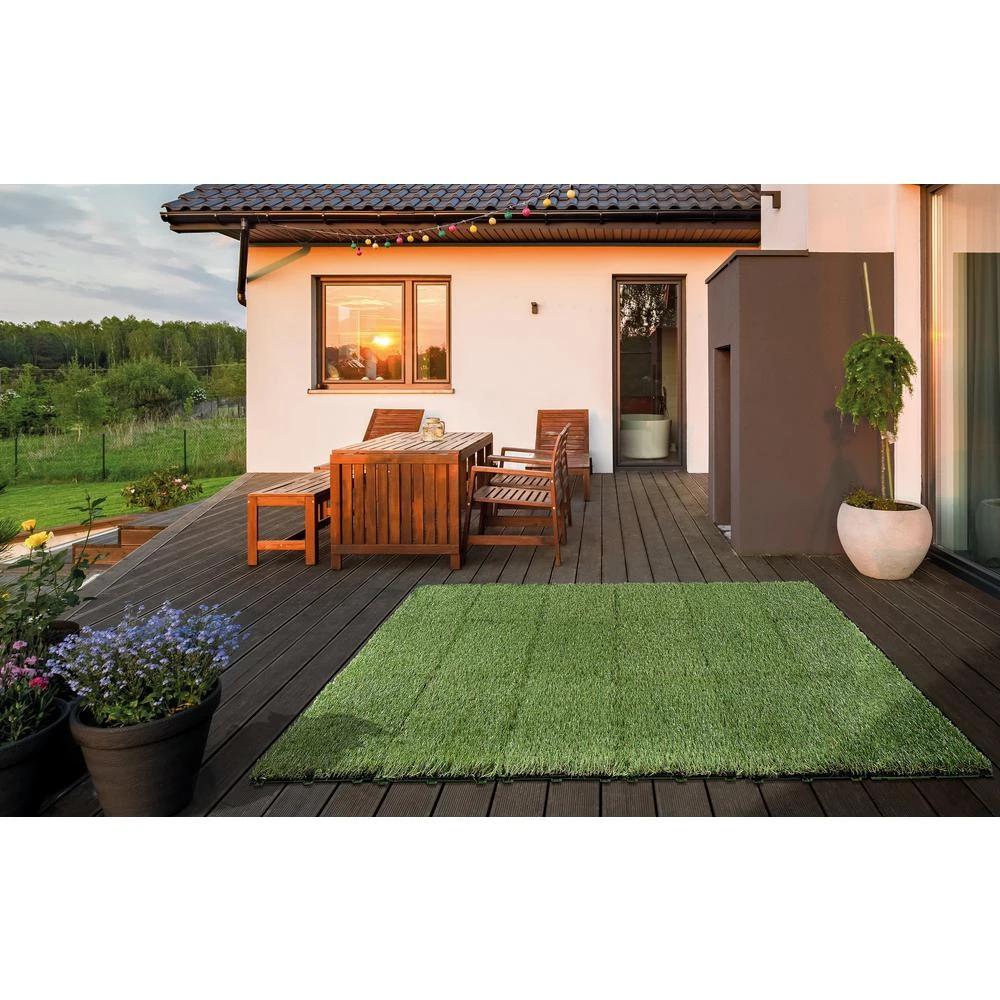 TrafficMaster 1 Ft. X 1 Ft. Artificial Grass Interlocking Tiles (9-Pack) 7 TrafficMaster 1 Ft. X 1 Ft. Artificial Grass Interlocking Tiles (9-Pack) - Image 7