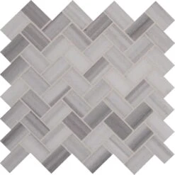 MSI Bergamo Herringbone 12 In. X 12 In. X 10 Mm Polished Marble Mesh-Mounted Mosaic Tile (10 Sq. Ft. / Case) -Best Flooring Store 70d143c9775faf9f625cc4a0b7ede3e0 1800x1800