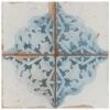 Merola Tile Artisan Azul Decor 13 In. X 13 In. Ceramic Floor And Wall Tile (12.2 Sq. Ft. / Case)