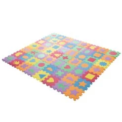 Hey! Play! Multi-Colored 6.5 In. X 6.5 In. X 0.25 In. Interlocking EVA Foam Shapes Puzzle Floor Tile (56-Pack) -Best Flooring Store 7311a5710d26182a6175c3921c1f85da 1800x1800