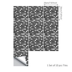 Goory 10Pcs Mosaic Pattern Waterproof Wall Tile Stickers Peel And Stick Tile Kitchen Backsplash Wallpaper Sticker 15x15cm/20x20cm -Best Flooring Store 75771b68 3c58 4845 8cc1 7899fe76d924 1.496bf68e05e325aae7e2b56f9ac041e2 eff8be4b 3707 403a 928c 40fa6bc3abc8 1800x1800