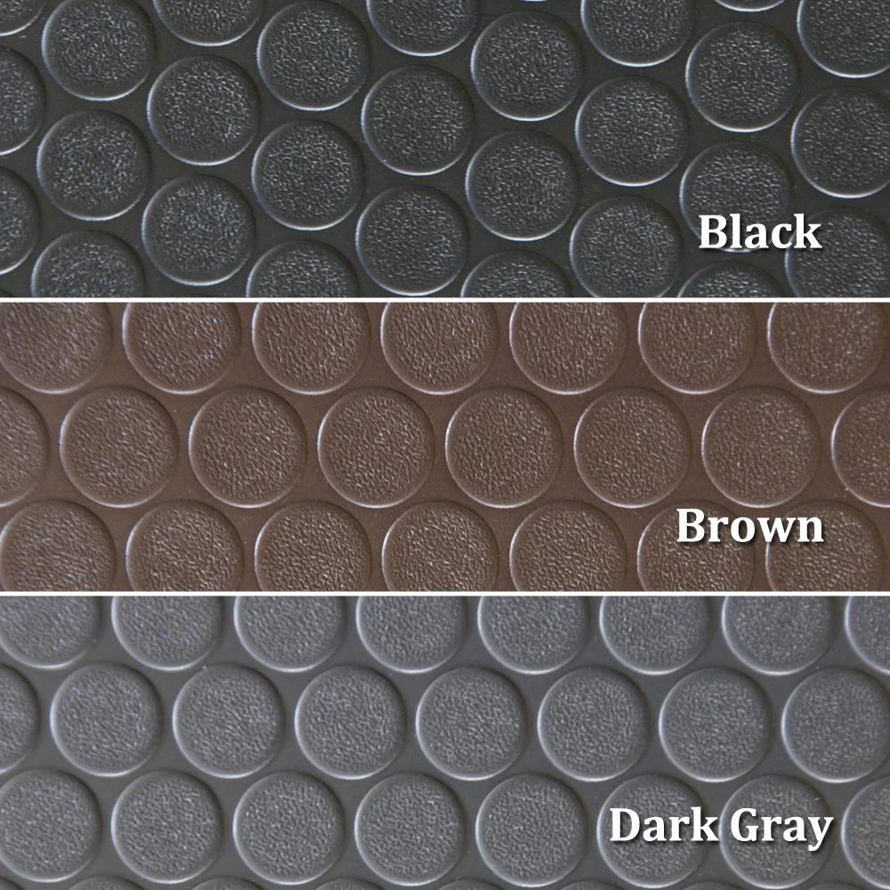Rubber-Cal Coin Grip 4 Ft. X 8 Ft. Dark Grey Commercial Grade PVC Flooring 7 Rubber-Cal Coin Grip 4 Ft. X 8 Ft. Dark Grey Commercial Grade PVC Flooring - Image 7