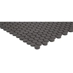 MSI Penny Round Nero 12.32 In. X 11.38 In. X 6mm Matte Porcelain Mesh-Mounted Mosaic Tile (14.4 Sq. Ft./case) -Best Flooring Store 7a48c237cf221a5e52651e9f531d562d 1800x1800