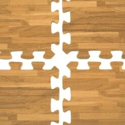 Clevr Interlocking EVA Foam Mat Cushion Flooring Tiles, Light Oak Pattern - Set Of 25 (2' X 2') Covers 100 Sq.ft. For Gym Workout Exercise -Best Flooring Store 7a81e964 da2b 4161 b20b b024e0d80071 1.a3ef3621787f57cf40f58f38be735a7d 1800x1800