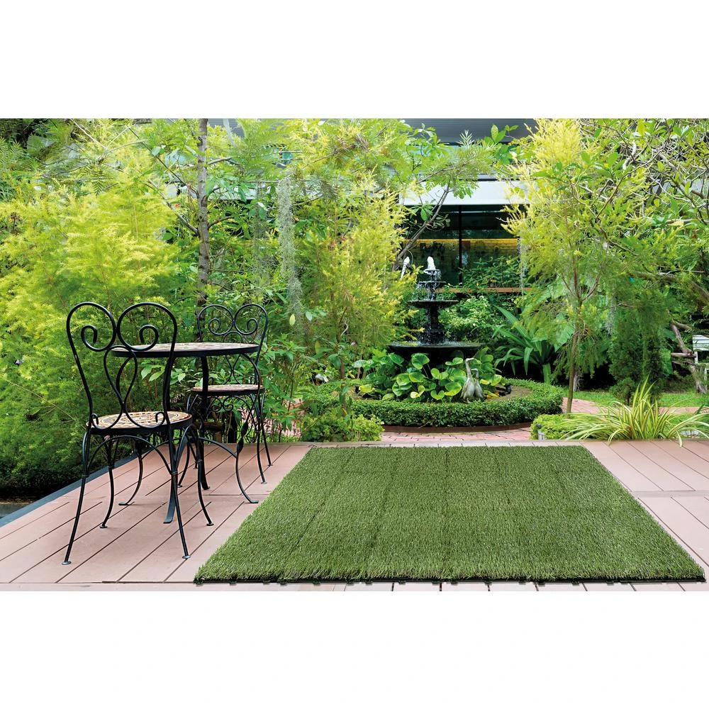 TrafficMaster 1 Ft. X 1 Ft. Artificial Grass Interlocking Tiles (9-Pack) 5 TrafficMaster 1 Ft. X 1 Ft. Artificial Grass Interlocking Tiles (9-Pack) - Image 5