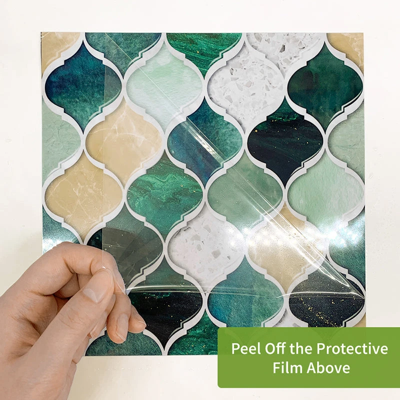 Goory Moroccan Style Self-adhesive Tile Wall Floor Sticker Bathroom Kitchen Decor 5 Goory Moroccan Style Self-adhesive Tile Wall Floor Sticker Bathroom Kitchen Decor - Image 5