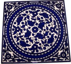 Modular Hand Painted Tile From Jerusalem Model X - 6 Inches - Asfour Outlet Trademark