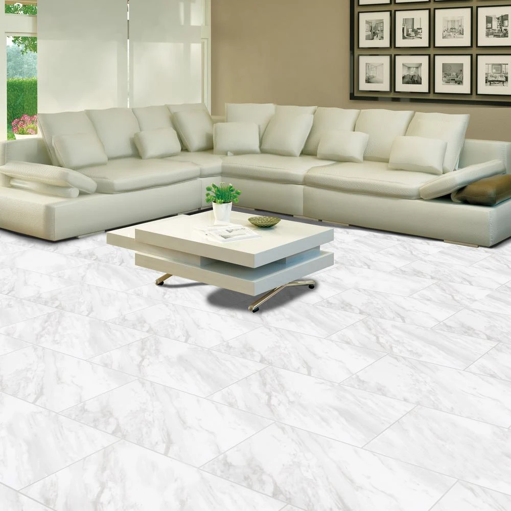 MSI Kolasus White 12 In. X 24 In. Polished Porcelain Floor And Wall Tile (16 Sq. Ft./case) 2 MSI Kolasus White 12 In. X 24 In. Polished Porcelain Floor And Wall Tile (16 Sq. Ft./case) - Image 2