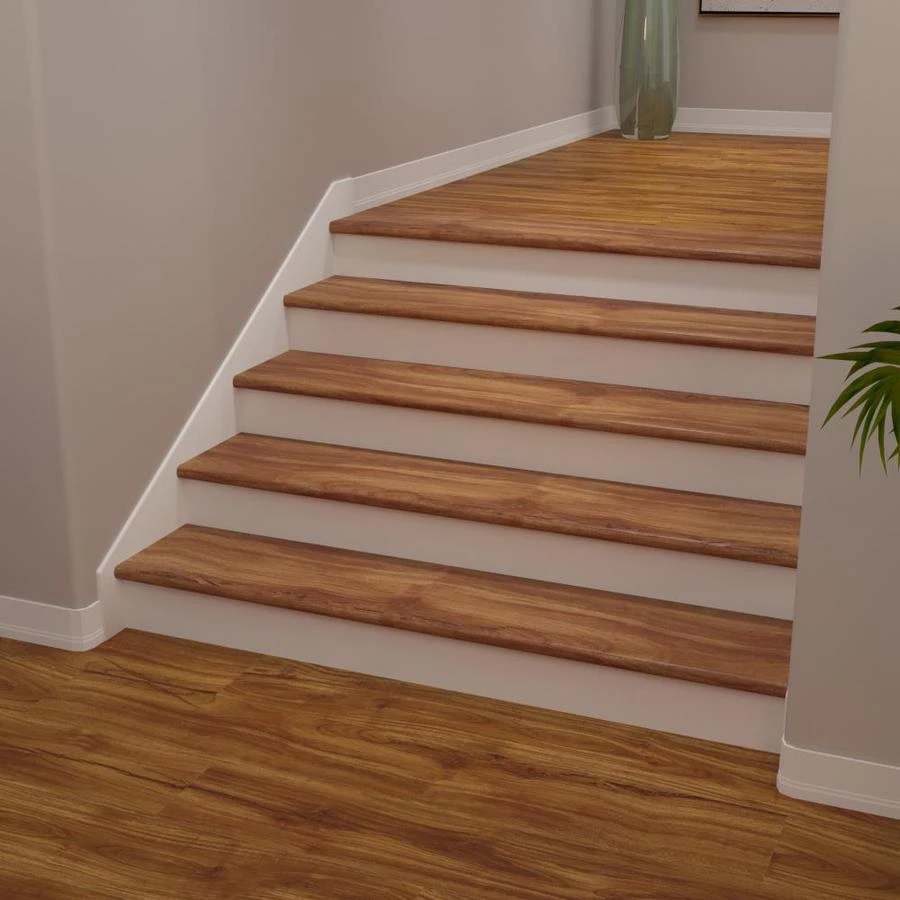 Cali Bamboo Vinyl Pro 11.5-in X 48.31-in Classic Acacia Prefinished Stair Tread 1 Cali Bamboo Vinyl Pro 11.5-in X 48.31-in Classic Acacia Prefinished Stair Tread