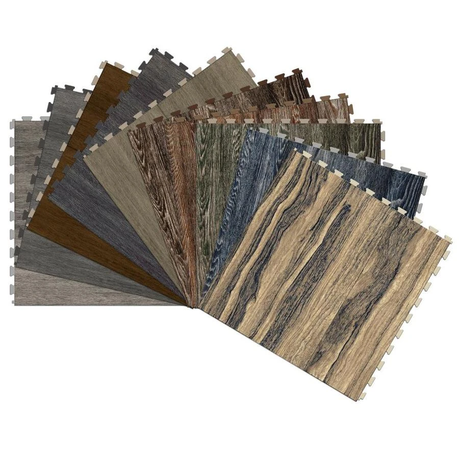 Perfection Floor Tile Vintage Wood Collection 6-Piece 20-in X 20-in Willow Vinyl Tile 1 Perfection Floor Tile Vintage Wood Collection 6-Piece 20-in X 20-in Willow Vinyl Tile